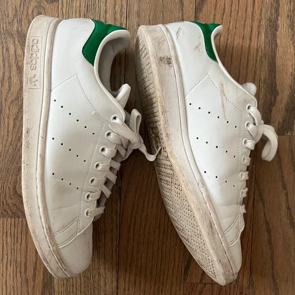 Adidas Stan Smith White/Green Size 9/41.5 - Picture 2 of 6